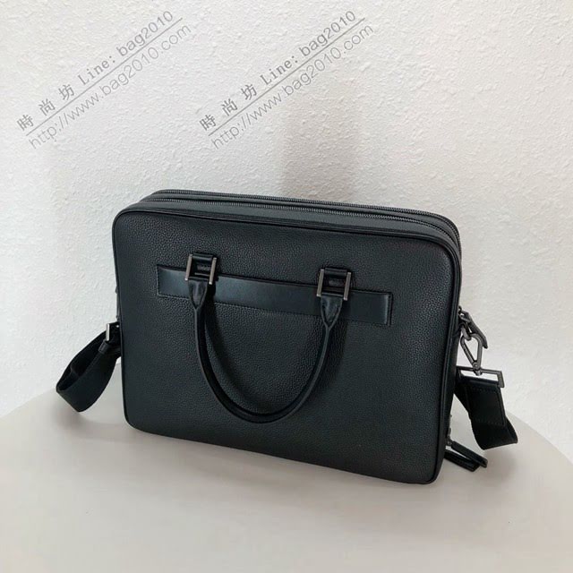 Prada男包 普拉達手提公事包 2VE366 prada專櫃最新款摔紋牛皮男士公事包  dd2450